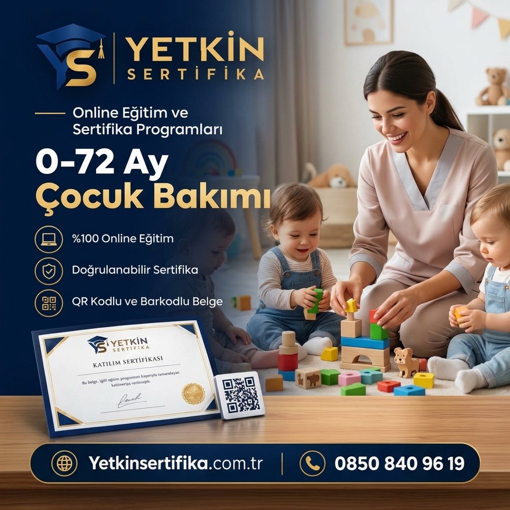0-72 Ay Çocuk Bakımı Eğitimi Sertifika Programı