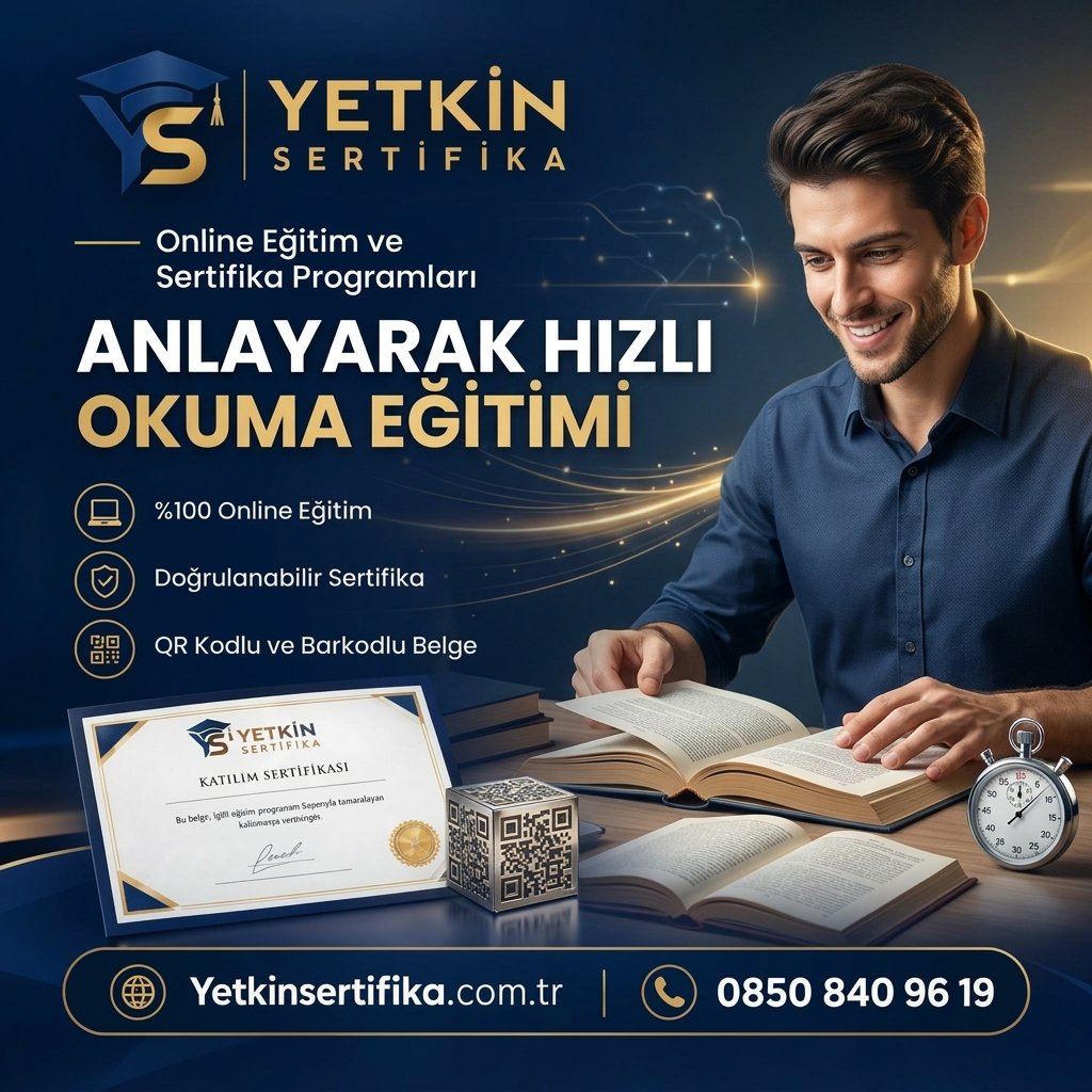 Anlayarak Hızlı Okuma Eğitmenlik Eğitimi Sertifika Programı