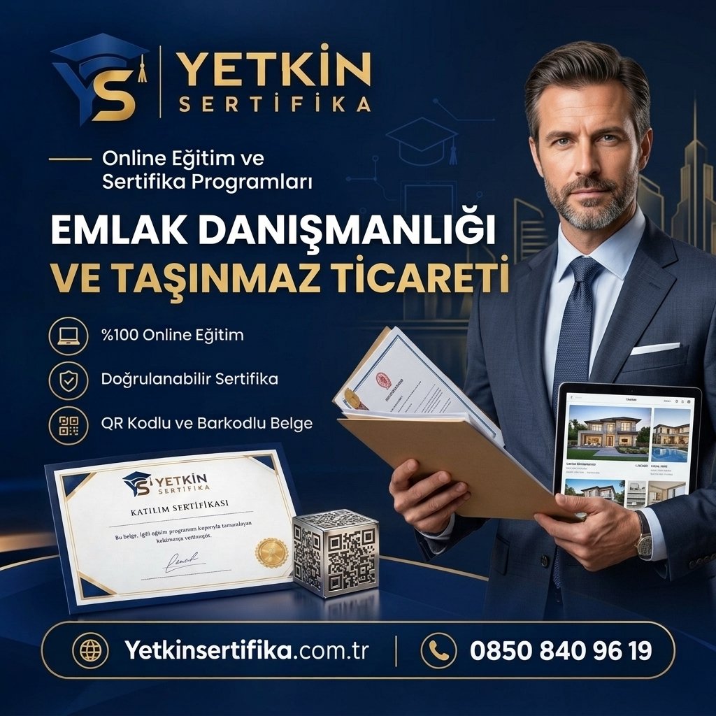 Emlak Danışmanlığı ve Taşınmaz Ticareti Eğitimi Sertifika Programı